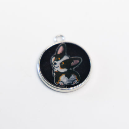 Joya identificativa hecha a mano "Corgifeliz" (Edición limitada)